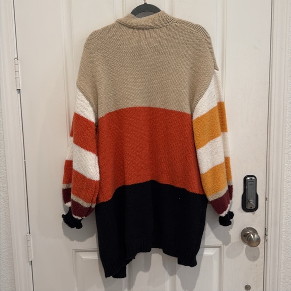 BiBi Multicolor Striped Cardigan - Picture 3 of 3